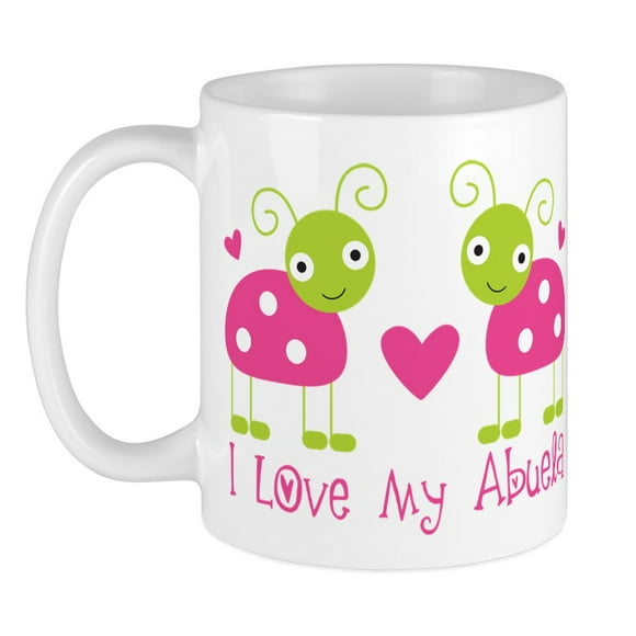 11 oz White 3dRose mug_113183_1 Cute Ladybug Green Polka Dot Design Kawaii Happy Red and Black Spots Ladybird Cartoon Lady Bug Ceramic Mug 11 oz White 3dRose mug_113183_1 Cute Ladybug Green Polka Dot Design Kawaii Happy Red and Black Spots Ladybird Cartoon Lady Bug Ceramic Mug